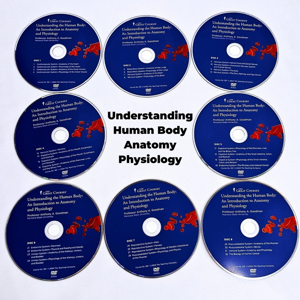 Understanding Human Body Anatomy Physiology Great Courses 8 DVD Set Course‎ 160